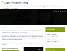 Tablet Screenshot of hausaerzte-garching.de